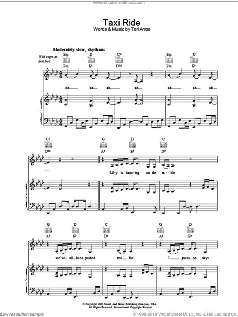 If you ever get frustrated by not quit. Amos - Taxi Ride sheet music for voice, piano or guitar PDF