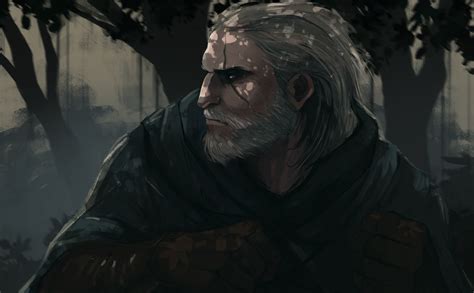 Geralt White Wolf By Poorfisha Witcher Art The Witcher Books