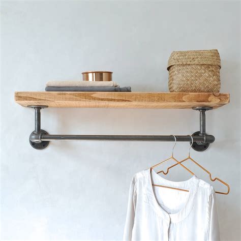 Our system is really just four plywood boxes outfitted with shelf standards, closet rods, or drawers. Portobello Industrial Clothes Shelf By Industrial By ...