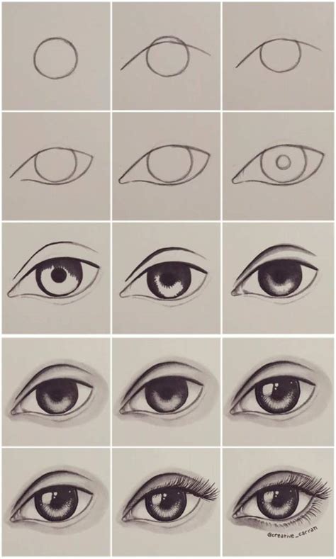 Eye Tutorial Step By Step Drawing Amino