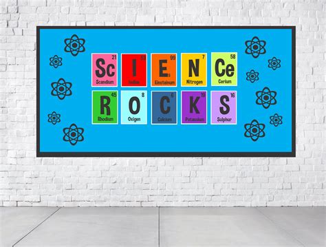 Science Rocks Science Bulletin Board Letters Classroom Etsy Science