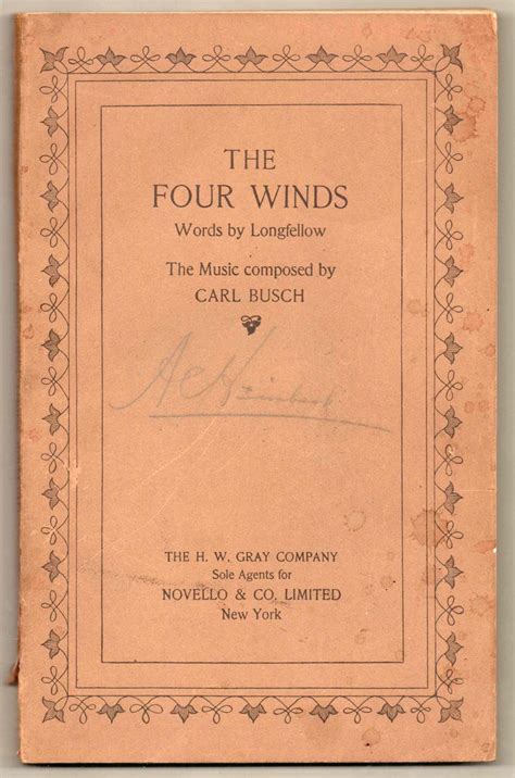 1907 The Four Winds Music Book Collectors Weekly