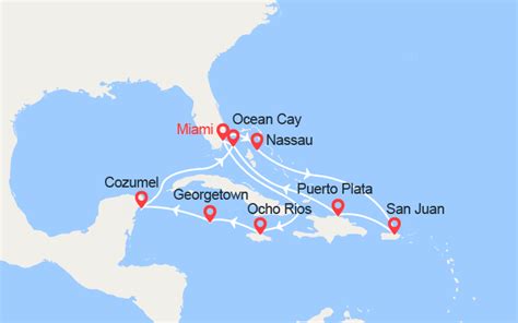 Croisière Merveilles Des Caraïbes 15 Jours Départ Miami Msc Croisières