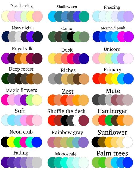 24 Color Palettes In 2022 Color Mixing Chart Color Palette Challenge