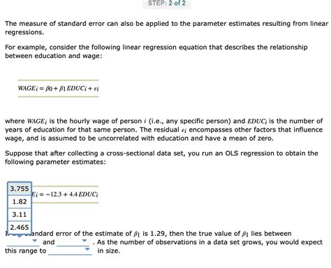 Solved The Measure Of Standard Error Can Also Be Applied To Chegg Com
