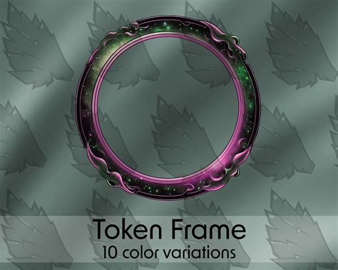 Dnd Profile Token Frame 10 Colors Galaxy Sci Fi Space For Etsy