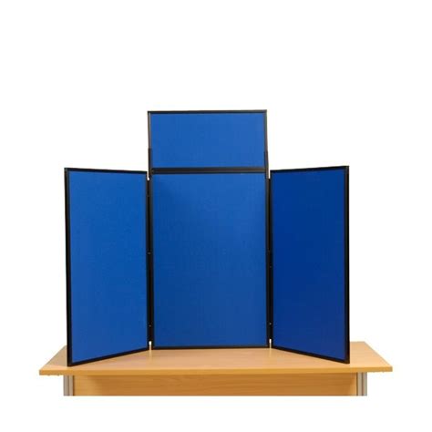 Desktop Display Boards 3 Panel Maxi With Plastic Frame And Carry Case