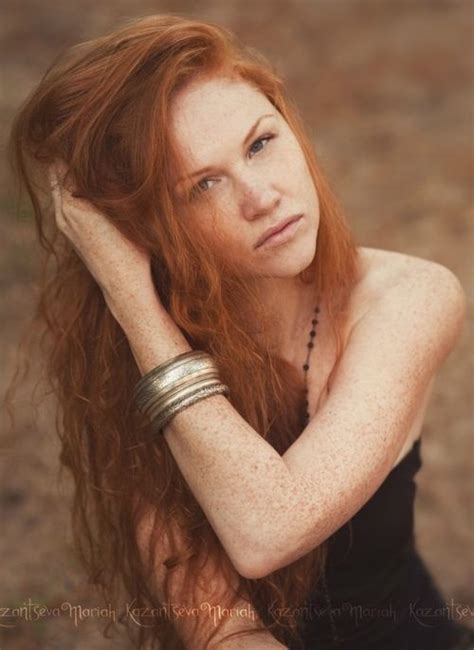 Redhead Red Hair Woman Long Red Hair Dyed Red Hair