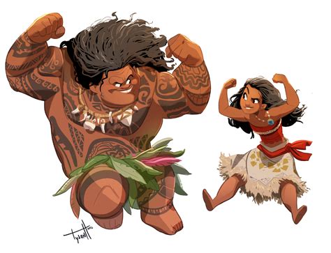 Illustrations And Etc By Tyson Hesse I Enjoyed Moana A Whole Heck Of A Lot Disney Drawings