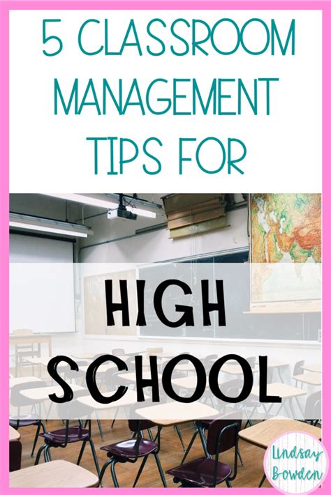 5 High School Classroom Management Tips Lindsay Bowden