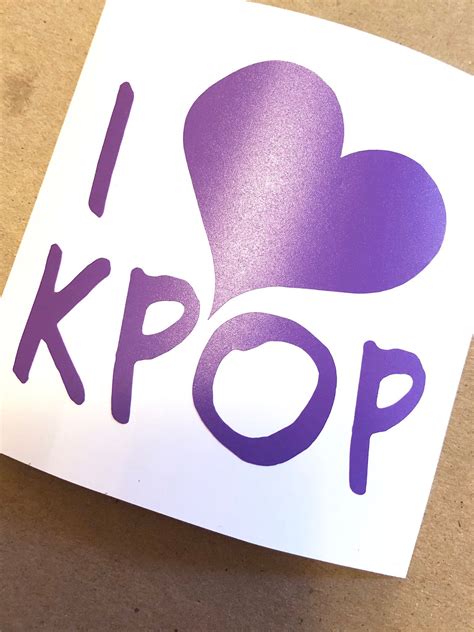 I Love Kpop Decal Etsy
