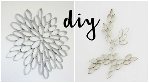 Diy Recycling Craft Home Decor W Toilet Paper Rolls Youtube