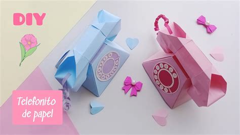 Diy 💗 Telefonito De Papel Manualidades Origami Paper Telephone