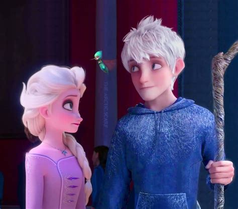 Jelsa Elsa And Jack Frost Frozen 2 Rise Of The Guardians Edit By