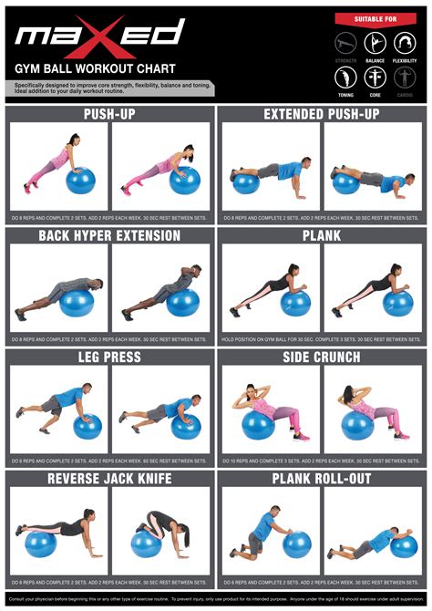 Free Printable Exercise Ball Workout Chart Eoua Blog