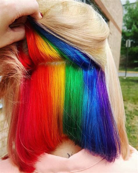 Hidden Rainbow Hair Is The New Trend In London Demilked