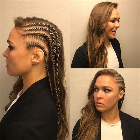 Today S Hairstyle I Gave Rondarousey For Wwenxt Appearance Makeup By