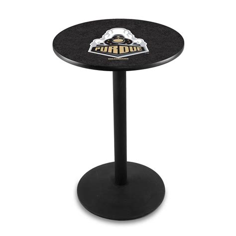 Purdue Logo Pub Bar Table With Round Stand