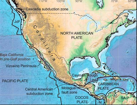 Tectonic Map Of The North American Cordillera Including The North