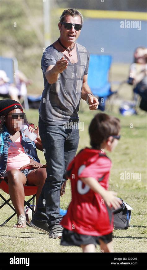 Gavin Rossdale Watches His Son Kingston Play Soccer Featuring Gavin