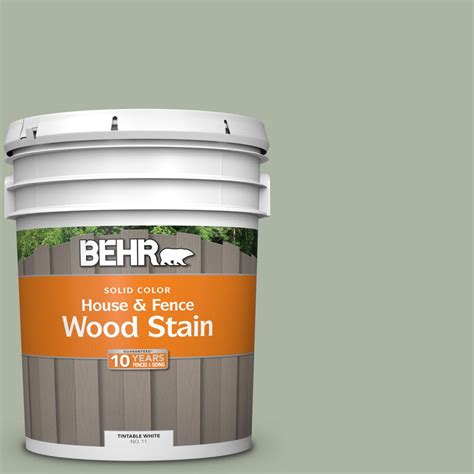 Behr 5 Gal 430e 3 Laurel Mist Solid Color House And Fence Exterior