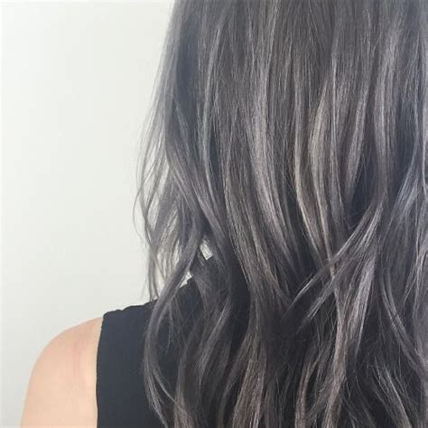 Frankieglitz Charcoal Hair Dark Grey Hair Color Grey Hair Color