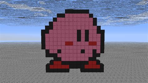 Kirby Pixel Art Minecraft Map