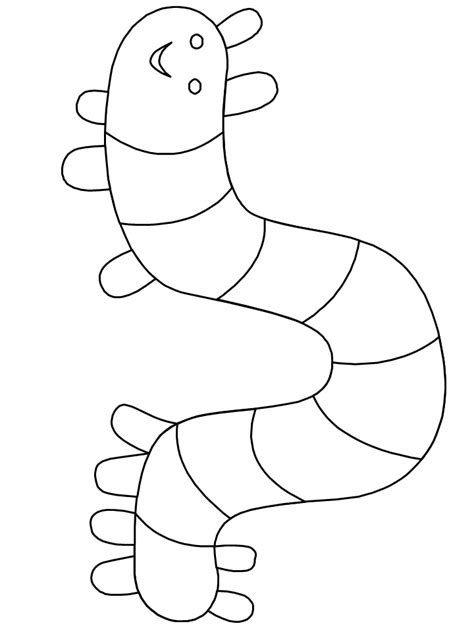 Caterpillar Template Free Printable Use As A Party Or Church Craft To