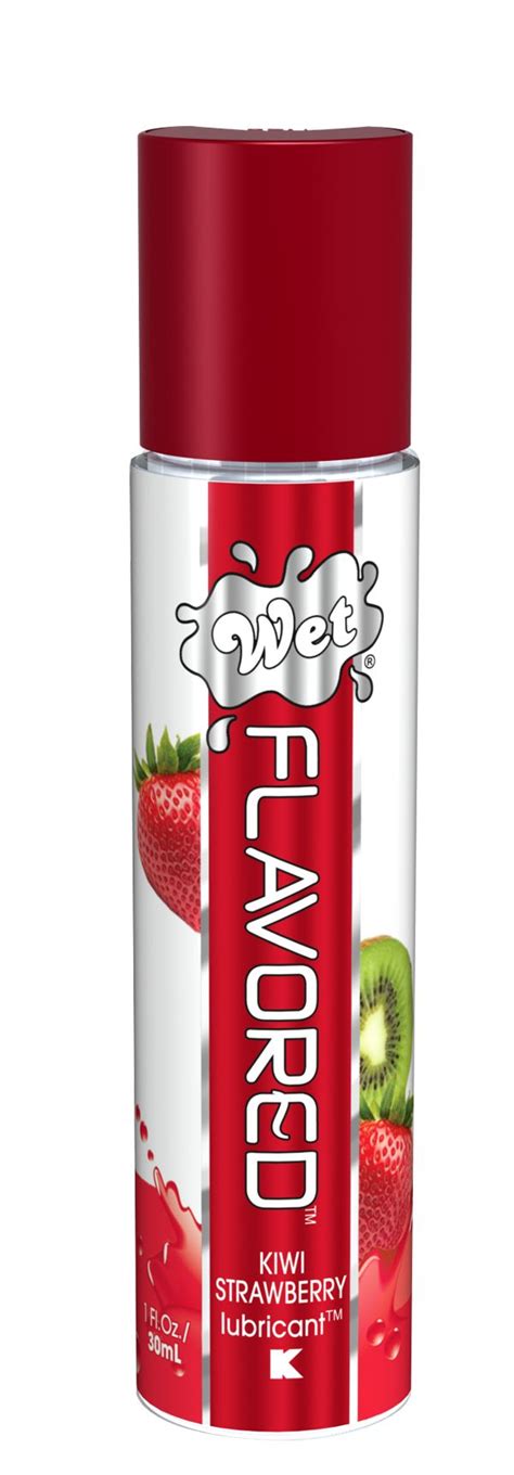 wet flavored gel lubricant strawberry kiwi 1 fl oz lubricante fresas kiwi