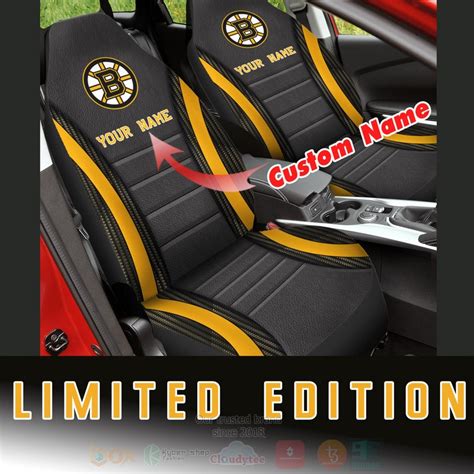 Hot Nhl Team Boston Bruins Custom Name 3d Seat Car Cover Express Your