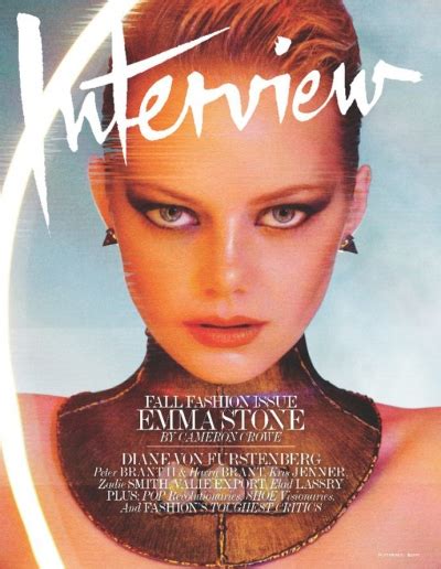 Emma Stone Covers Interview Magazine Stylish Starlets