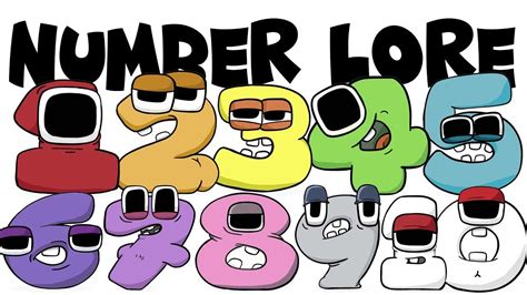 Drawing Number Lore All Numbers 1 10 Youtube