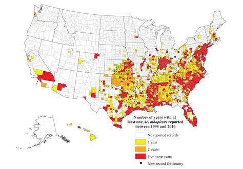 New Map Shows Where Zika Mosquitoes Live In The Us Map Zika Centers