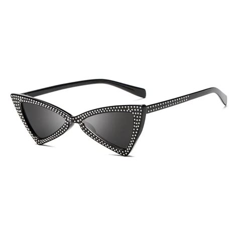 Buy Luxury Diamond Bow Sunglasses Women Tie Sunglasses