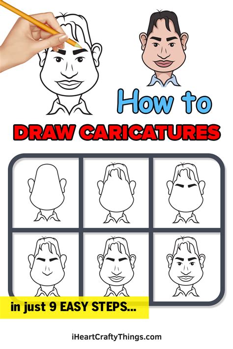 How To Draw Caricatures Step By Step Instructions