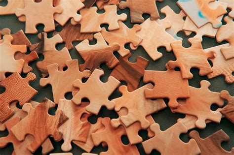 Brown Puzzle Pieces · Free Stock Photo
