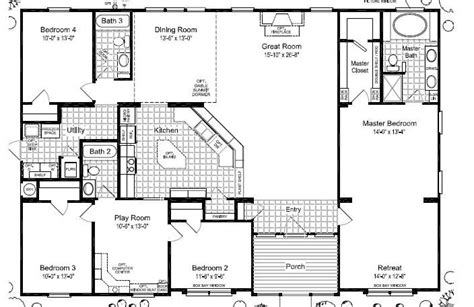 Manufactured Home Floor Plans With Two Master Suites Cool House Plant