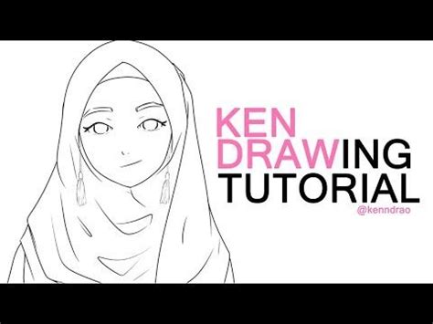 Cara melukis pohon daun hijau bagus buat pendidikan anak anak. 25 Sketsa Gambar Kartun Islam- Tutorial Sketsa Muslimah ...