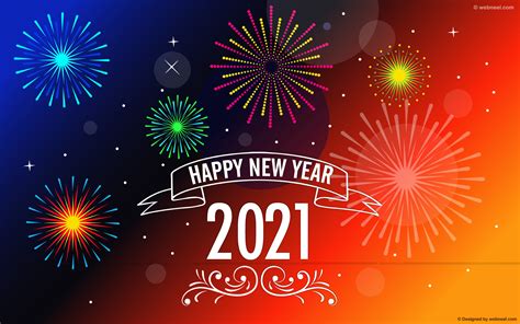 New Year Wallpaper Fireworks Vector 2021 71