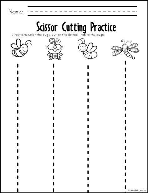 Trace And Cut Worksheets