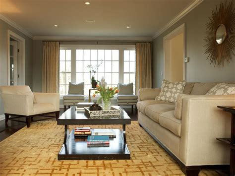 Transitional Neutral Living Room Is Simple Chic Hgtv