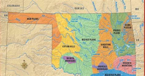 Lakes And Regions Of Oklahoma
