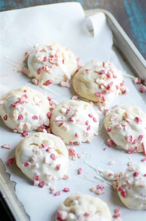 White Chocolate Candy Cane Sugar Cookies Recipe Something Swanky