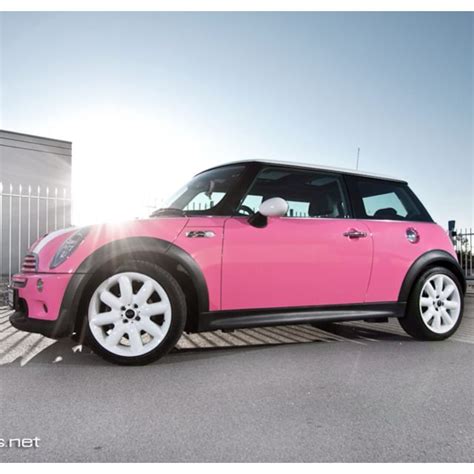 Hot Pink Mini Cooper Pink Mini Coopers Girly Car Mini Cooper