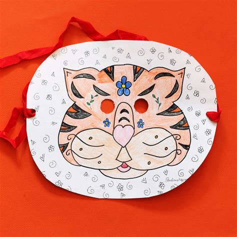 Printable Tiger Mask For Kids