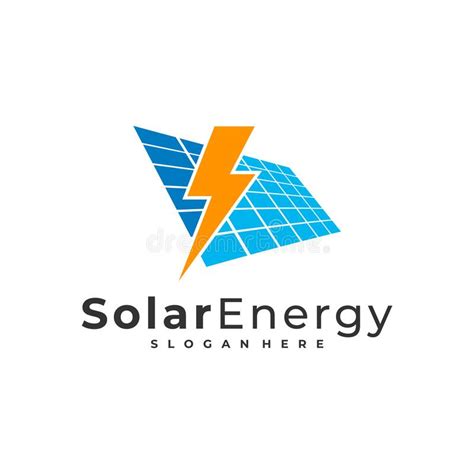Solar Energy Logo Vector Template Creative Solar Panel Energy Logo