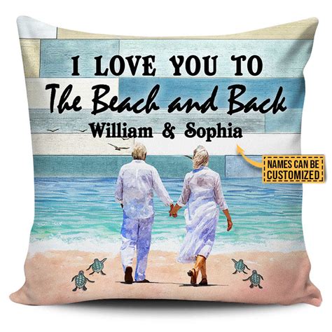 Beach Old Couple Couple T I Love You To The Beach And Back Custo