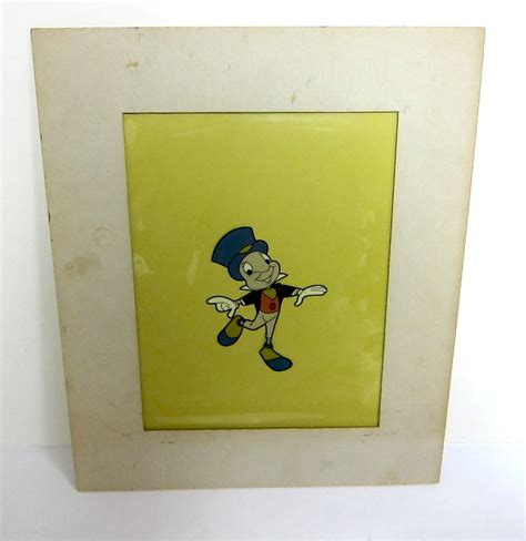 Original Animation Cel Of Jiminy Cricket By Disney Walt Disney