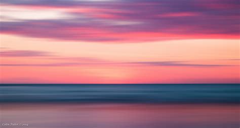 Wallpaper Horizon Red Sky At Morning Afterglow Sea Calm Sunset