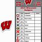 Printable Wisconsin Badgers Basketball Schedule